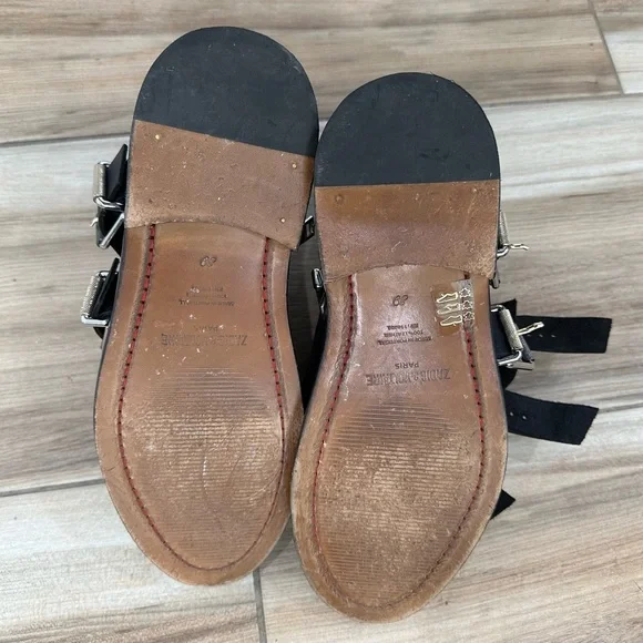 Zadig & Voltaire Black Ankle Boots with Silver Studs - Picture 4 of 6